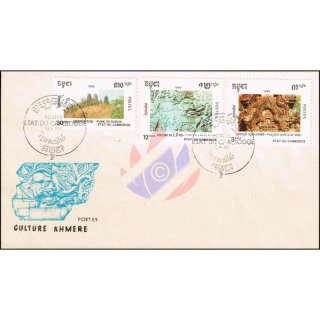 Kultur der Khmer 1990 -FDC(I)-I-