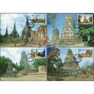 Kulturerbe: Historischer Park Phra Nakhon Si Ayutthaya -MAXIMUM KARTEN MC(51)-
