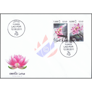 Lotus Flowers -FDC(I)-