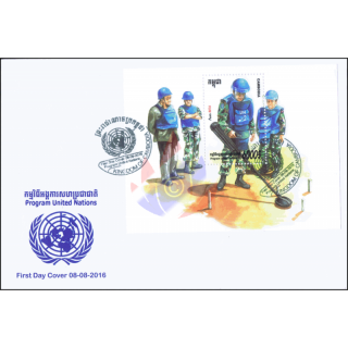 Mine clearance program of the United Nations (329A) -FDC(I)-I-