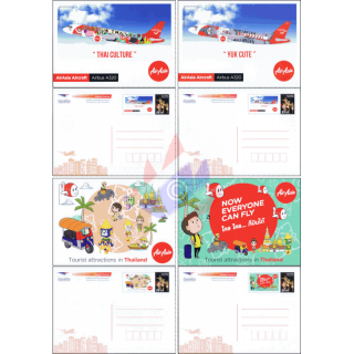 PREPAID POSTCARDS: AirAsia Aircraft Airbus A320