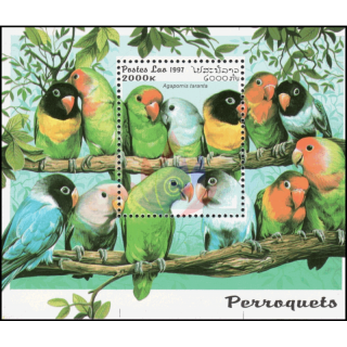 Papageien der Gattung Unzertrennliche (160A) (**)