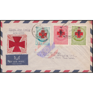 Red Cross with black imprint -2498 FDC(I)-T-