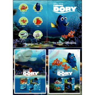 PERSONALIZED SHEET: Disney - PIXAR -Finding Dory -PS(053-054)-FL(I)- (MNH)