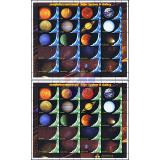 PERSONALIZED SHEET: Solar System and Galaxy-Rangist Science -PS(085-086)- (MNH)