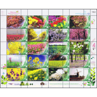 PERSONALIZED SHEET: Dream destinations for flower friends -PS(113)- (MNH)