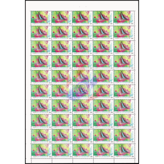 Butterflies: Common Bluebottle (Graphium Sarpedon Luctatius) -SHEET BO(I)- (MNH)