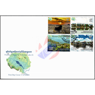 Schwimmende Drfer auf dem Tonle Sap See (I) -FDC(I)-