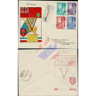 Victorious end of the Second World War -FDC(VI)-T-