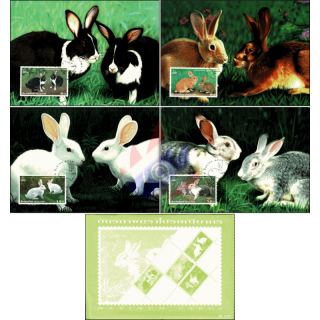 THAIPEX 99, Bangkok: Domestic Rabbit -MAXIMUM CARDS