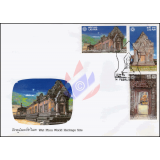 UNESCO: Temple area Wat Phou cultural landscape Champasak -FDC(I)-