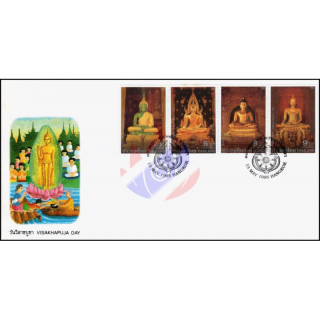 Visakhapuja-Tag 1995 - Buddhastatuen -FDC(I)-I-