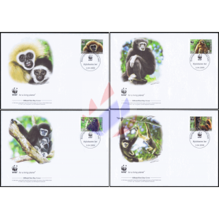 Worldwide Nature Conservation: Handed Gibbon WWF -FDC(II)-I-