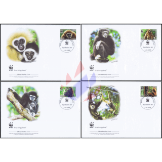 Weltweiter Naturschutz: Weihandgibbon WWF -FDC(II)-